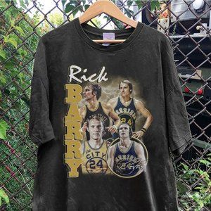 Vintage 90s Graphic Style Rick Barry T-shirt, Rick Barry Shi